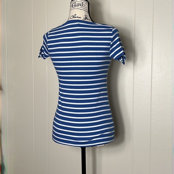 Old Navy Striped Tie-Sleeve Tee - Picture 3 of 6